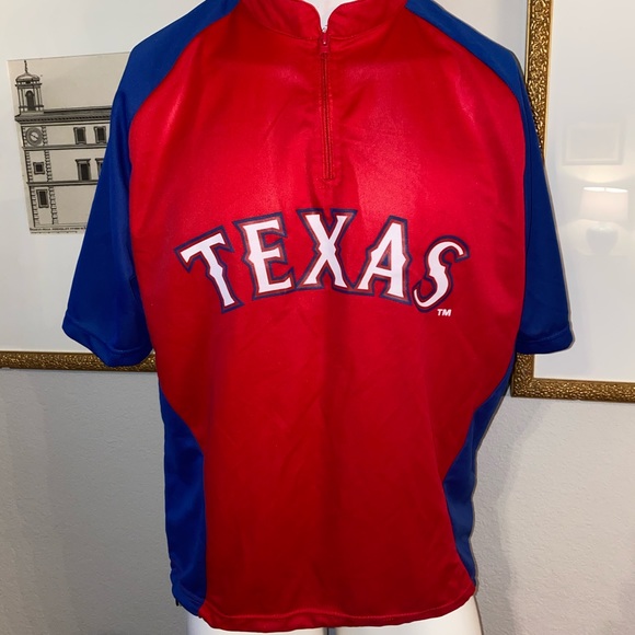 Vintage Texas Rangers Players warm up pullover: World Series: Seager: Globe Life - Picture 1 of 5